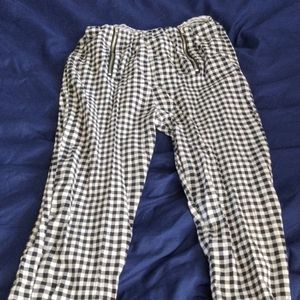Black and White Checkered Pants